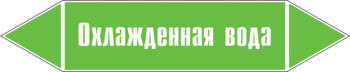 Маркировка трубопровода "охлажденная вода" (пленка, 716х148 мм) - Маркировка трубопроводов - Маркировки трубопроводов "ВОДА" - Магазин охраны труда ohranatruda-shop.ru